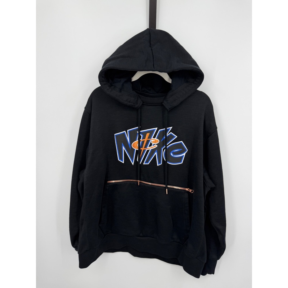 Nike lil Penny Hardaway Fleece Hoodie Mens XL Black Graphic Zipper Pocket DA5989